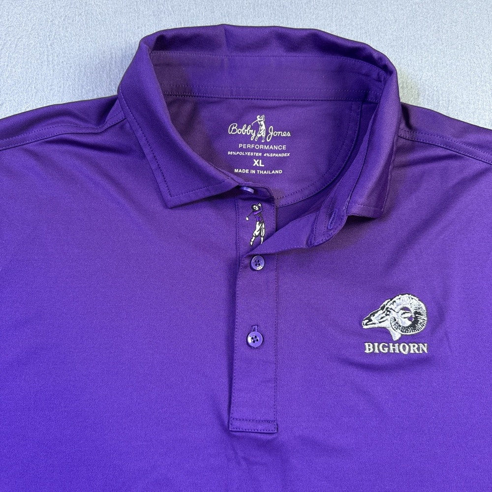 Bobby Jones Mens XL - X Large Purple Golf Polo Shirt  Casual PERFORMANCE - Picture 2 of 7